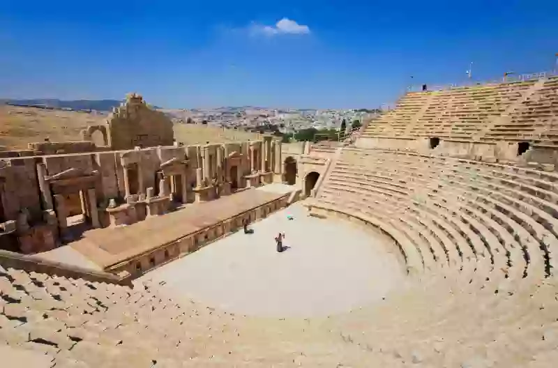 The-ancient-Roman-city-of-Jerash